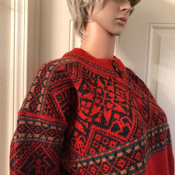 Dale of Norway Red Sweater Size Small - Picture 5 of 16